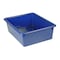 Romanoff Double Stowaway Storage Tote Tray, Blue, Polypropylene, 3 PK 13104 - alternate 2